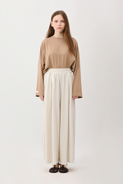 ZÜLAYS Salaş Modal Pantolon Beyaz