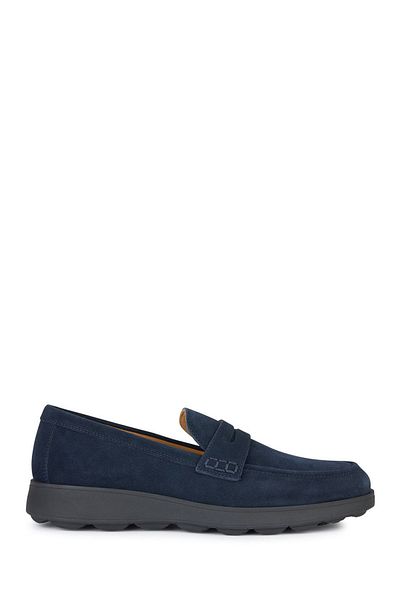 Geox Navy Blue Suede Leather Men's Loafer - Spherica Ec10, U45ghc00022c4002 Casual