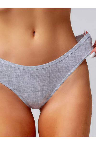 MİSTİRİK Chiloți cu nervuri din țesătură moale flexibilă model Taranto Culoare gri