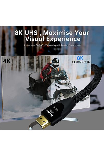 BRIDGEE Cablu HDMI BRIDGEE, 8K, negru, 2 m