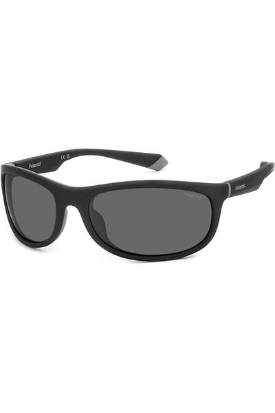 Polaroid PLD 2154/S O6W/M9 Men's Polarized Sunglasses, Black, Rectangular, 64 mm