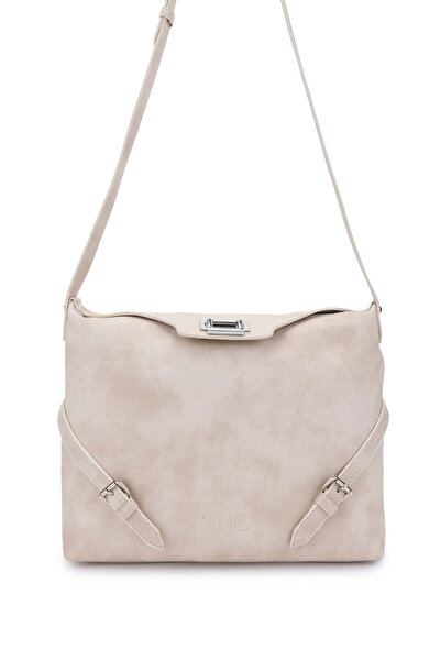 Tamer Tanca Women's Vegan Beige Shoulder Bag