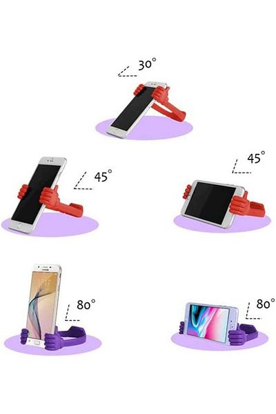 Kinizuxi Phone/tablet Holder, Silicone/plastic, Purple, 12 X 16 Cm
