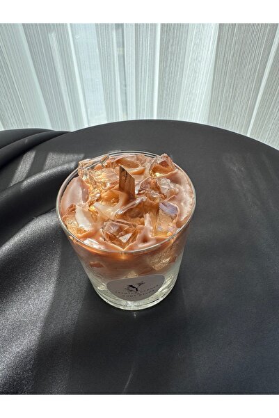 Yasminncandle Cam Bardakta Ice Latte Çikolota Kokulu Bardak Mum