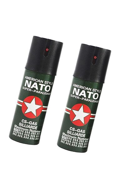 xpress sales Set 2 x Spray Paralizant cu Piper, Lacrimogen, Iritant, 60 ml, Husa Cadou