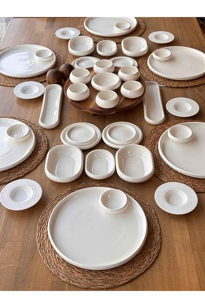 ROSSEV Breakfast Set Limpio 51 Pieces for 6 People