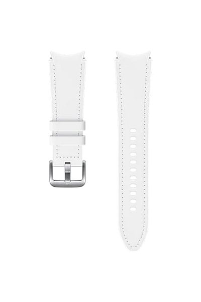 Samsung Curea smartwatch Samsung Hybrid Leather Band pentru Galaxy Watch4 Classic, 20mm M/L, White