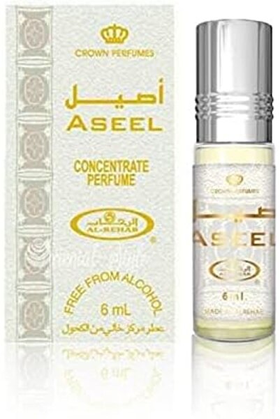ALREHAB Aseel Concentrated Perfume Oil Roll on Bottle 6ml of 6pcs by Al Rehab