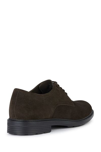Geox Men's Brown Walk Pleasure Lace-Up Suede Leather Casual Shoes U45Cgb00022C6006