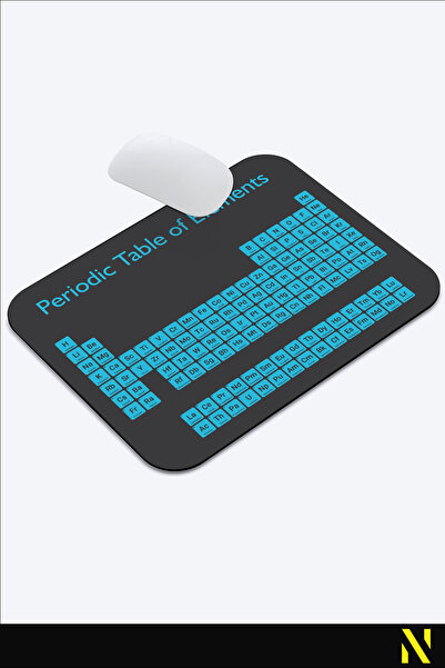 nilizma Mousepad ergonomic cu model din tabelul periodic, bază anti-alunecare, pentru uz casnic și la birou.