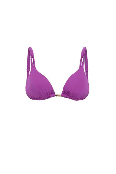 AQUAVİVA Women's Purple Izabella Triangle Bikini Set with Gold Accessories