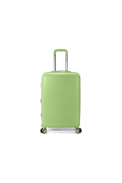 Benzi Troler mediu bz 5827, 65x40x27 cm, ABS, 4 roți 360°, încuietoare cu cod, bagaj de cală, verde