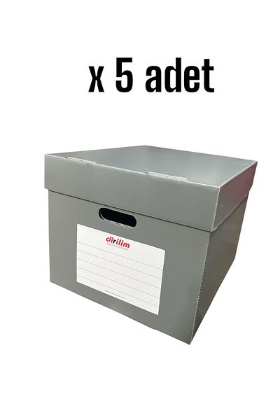 dirilim plastik Reliance Plastic Archive Box 42*35*30cm 5 Pieces Folder Capacity Folder Boxes Plastic Corrugated 5 Pieces