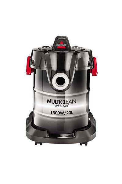 Bissell Barrel Multiclean Wet & Dry Vacuum Cleaner , 23 Liters , 1500 Watt , Black/Gray/Red - 2026K
