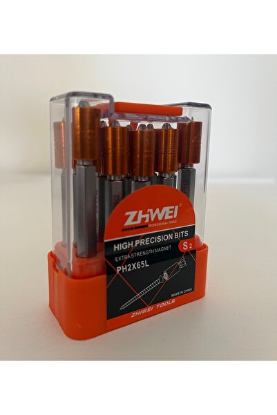 ZHWEİ Zhwei Bits Uç PH2 65 mm Ekonomik Stoplamalı / Şapkalı ( 1 ADET UÇ )