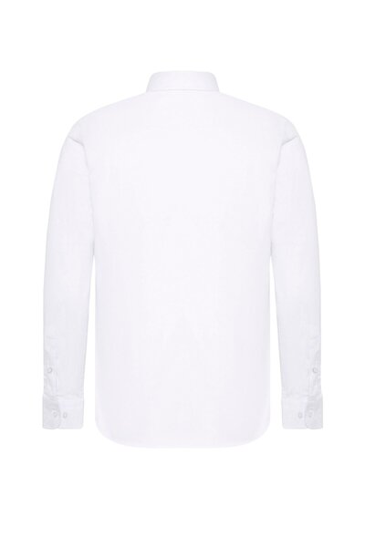 SÜVARİ Angular Cuff Slim Plain Shirt