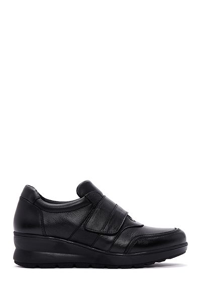 Derimod Black Leather Comfort Women's Shoes - Banded, 24WFD 235018