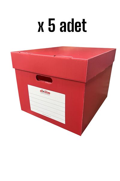 dirilim plastik Reliance Plastic Archive Box 42*35*30cm 5 Pieces Folder Capacity Folder Boxes Plastic Corrugated 5 Pieces