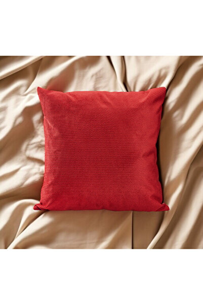 ASDİVA Notti Küçük Desenli Modern Kırmızı Dekoratif Kırlent Kılıfı 60x60