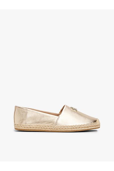 Tommy Hilfiger Th Logo Metallic Leather Espad