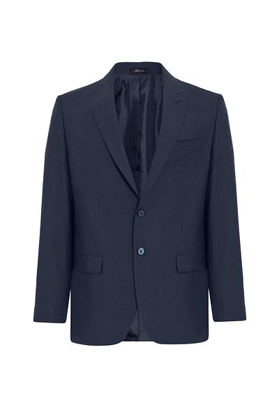 SÜVARİ Navy blue regular patterned double breasted lapel 4 drop classic suit