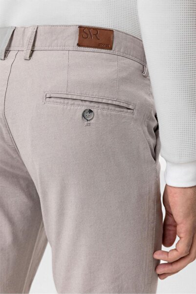 SÜVARİ Stone Slim Fit Dobby Canvas Trousers
