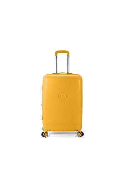 Benzi Troler extensibil de cabină Benzi BZ 5827, 54x37x20 cm, bagaj de mână, ABS, 4 roți 360, galben muștar