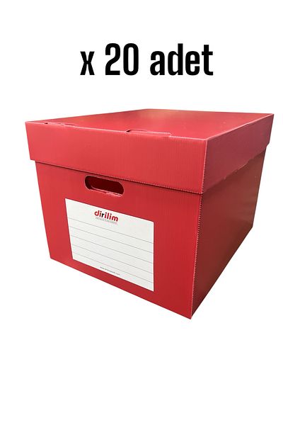 dirilim plastik Reborn Plastic Archive Box 42*35*30cm 5 Pieces Folder Capacity Folder Plastic Corrugated 20 Pieces