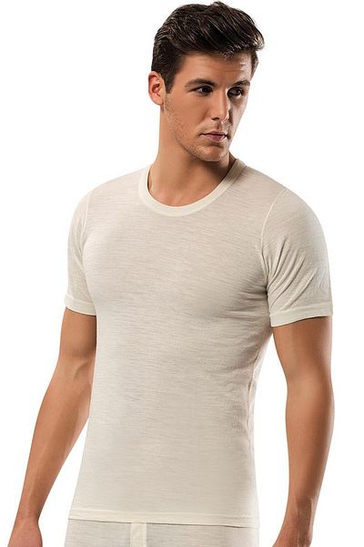 ERDEM İÇ GİYİM Θερμικό εσώρουχο Erdem Ham Wool με μισό μανίκι (1454)
