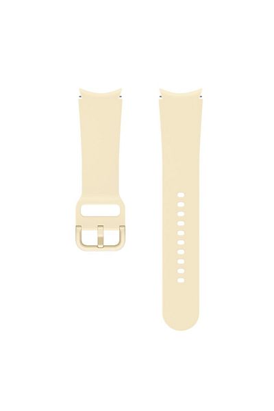 Samsung Curea cauciuc Samsung Sport Band pentru Galaxy Watch 4 / Galaxy Watch 4 Classic, 20mm, M/L, Beige