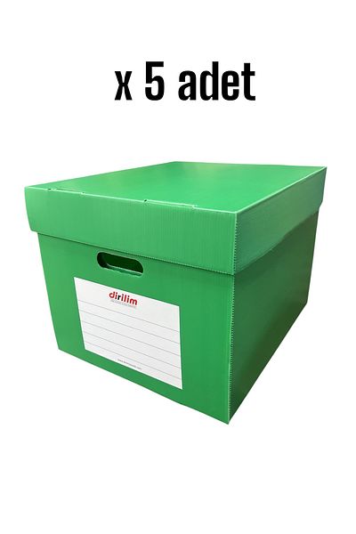 dirilim plastik Reliance Plastic Archive Box 42*35*30cm 5 Pieces Folder Capacity Folder Boxes Plastic Corrugated 5 Pieces