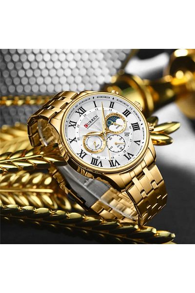 Curren 8427 Men's Stainless Steel Analog Watch – Original Luxury Wrist Watch