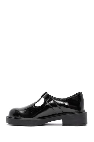 Derimod Black Patent Leather Women's Shoes - Buckle, Masculine 24Wfd 511516