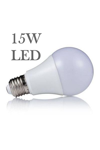 Sky Lights LED bulb, elbow lamp, spherical lamp, energy saving, 15 watts, white light color, set of 10 pieces, LED E27 15w
