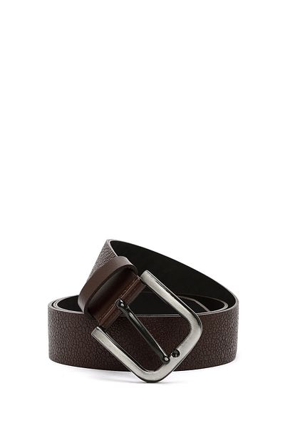 Derimod Men's Leather Belt - Brown Printed, Model 000A2D 1304526
