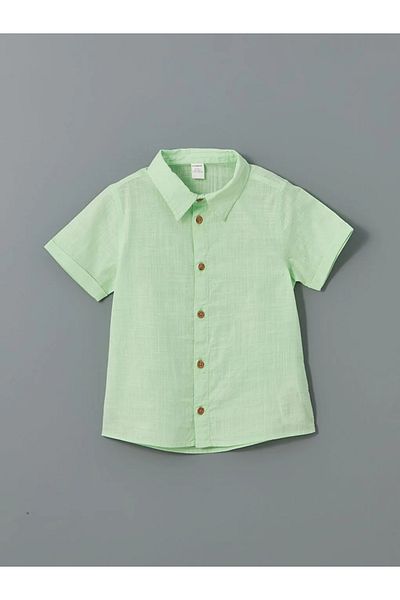 LC Waikiki Lcw Kids Short Sleeve Basic Male Baby-Child Shirt and Shorts 2'Li Suit
