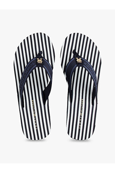 Tommy Hilfiger Th Stripes Wedge Beach Sandal Women's Slippers Fw0Fw08521Dw6