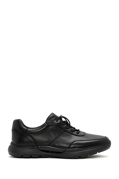 Derimod Men's Black Lace-Up Leather Casual Sneaker 24Wfd 692118
