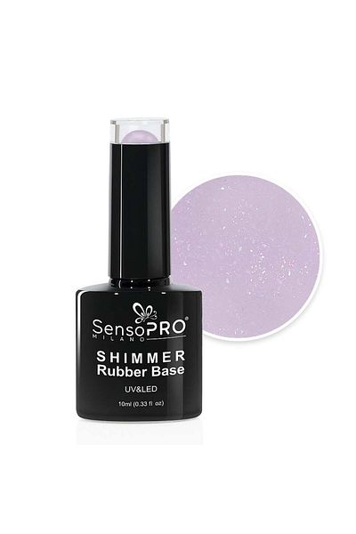SensoPRO Milano Bază de cauciuc strălucitor SensoPRO Milano - #68 Nude Galaxy, 10ml