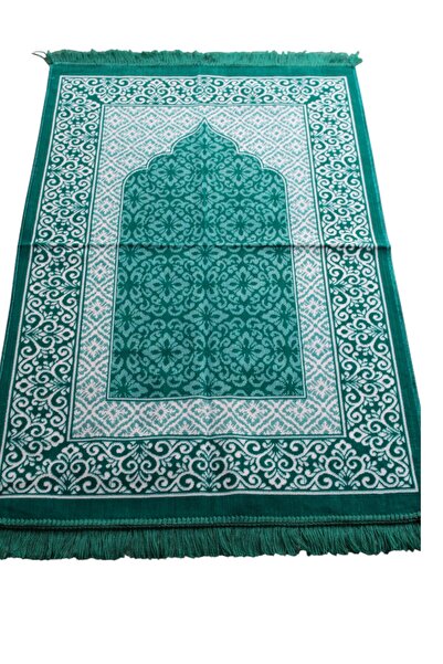 SALVUS Covor de rugăciune cu model catifea - verde mentă