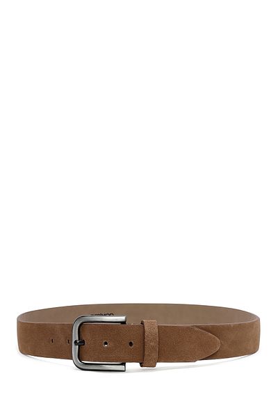 Derimod Ανδρική δερμάτινη ζώνη Mink Suede - 000A2D 1304610