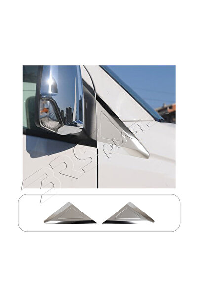 ServetDizaynOto Volkswagen Crafter Uyumlu 2006-2017 Krom Kelebek Cam Nikelajı...