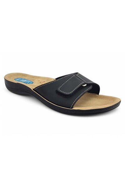 Ceyo 9808-15 Ceyo topuk dikeni özellikli terlik-Siyah