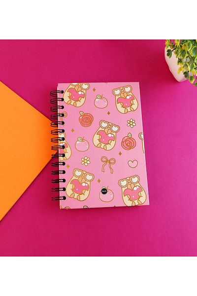Gift Moda Special Design Spiral 15*21 cm Dot Notebook, Sketchbook, Doodle Book - 2 Sheets with Sticker Gift