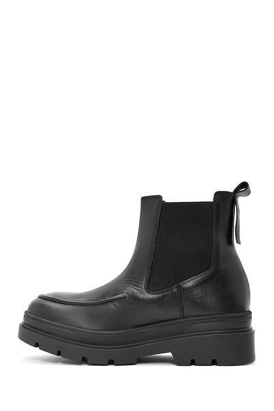 Derimod Men's Black Leather Chelsea Boots 24Wfd 702418