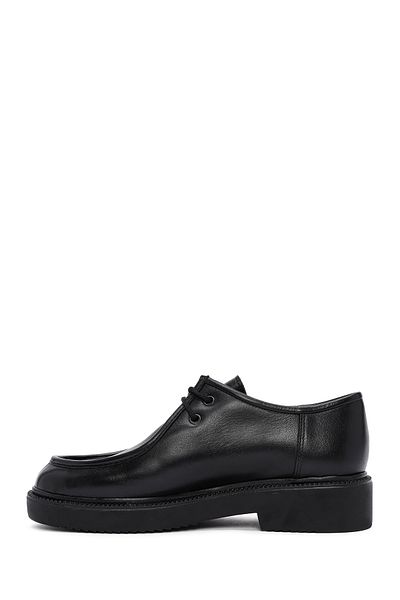 Derimod Gritti Women's Black Lace-Up Leather Men's Shoes 24Wfd 110518