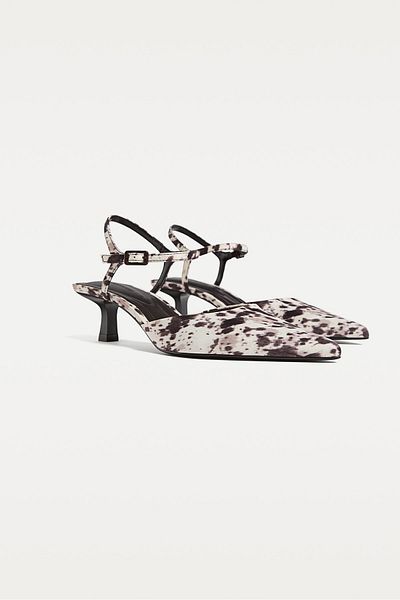 Stradivarius Printed heeled shoes