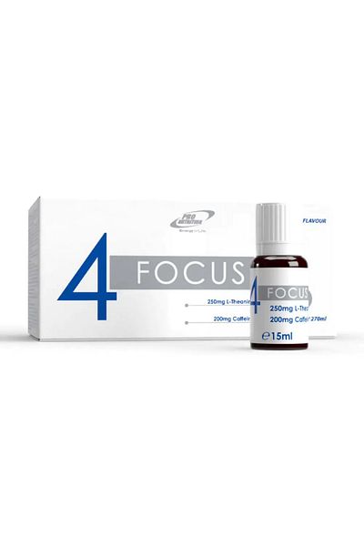 Pro Nutrition Concentration and sports performance, 4 Focus 18 ampoules x 15ml