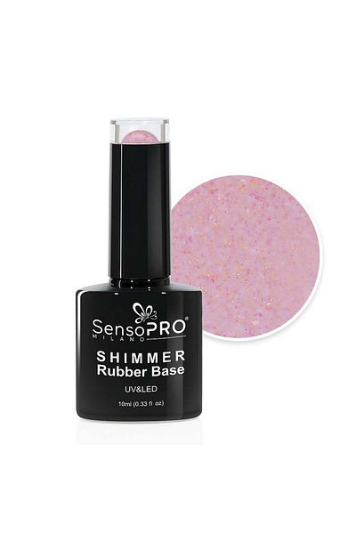 SensoPRO Milano Bază de cauciuc strălucitor SensoPRO Milano - #36 Beaded Bliss, 10ml