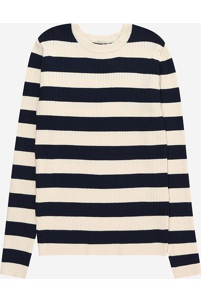 ONLY Women's Striped Knitwear Sweater